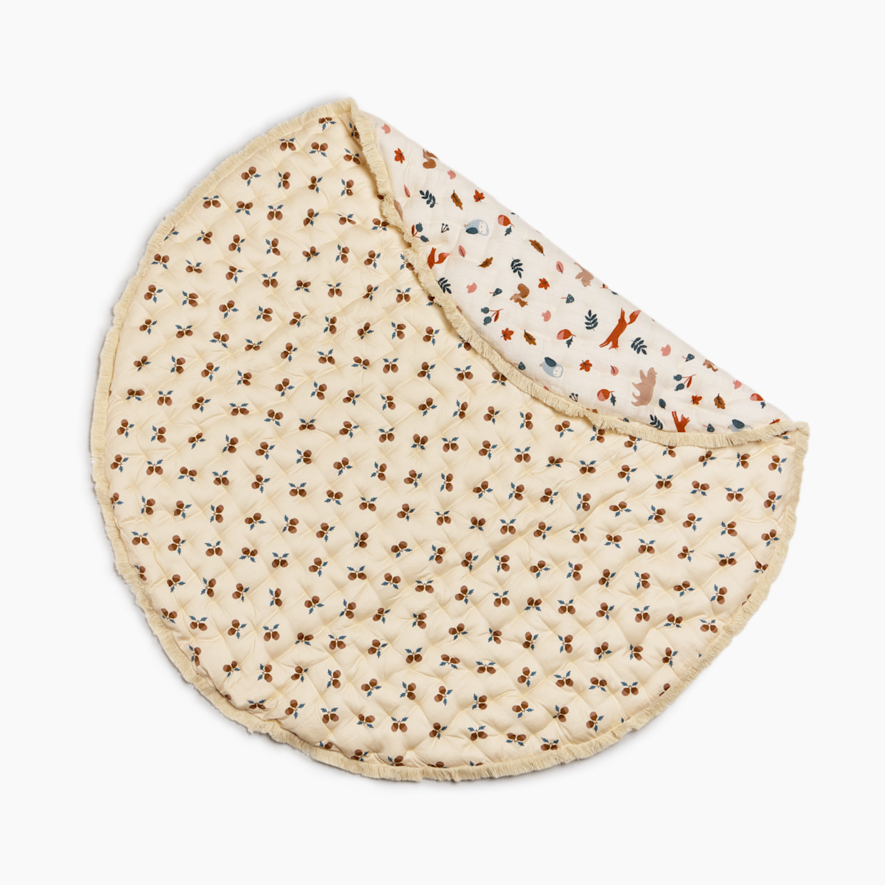 Tiny Kind Baby Quilted Play Mat - Woodland Story.