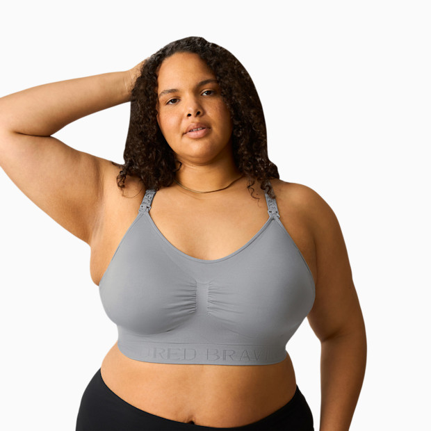 Kindred Bravely Simply Sublime Seamless Nursing Bra For Breastfeeding - Slate Grey, Large - $52.90.