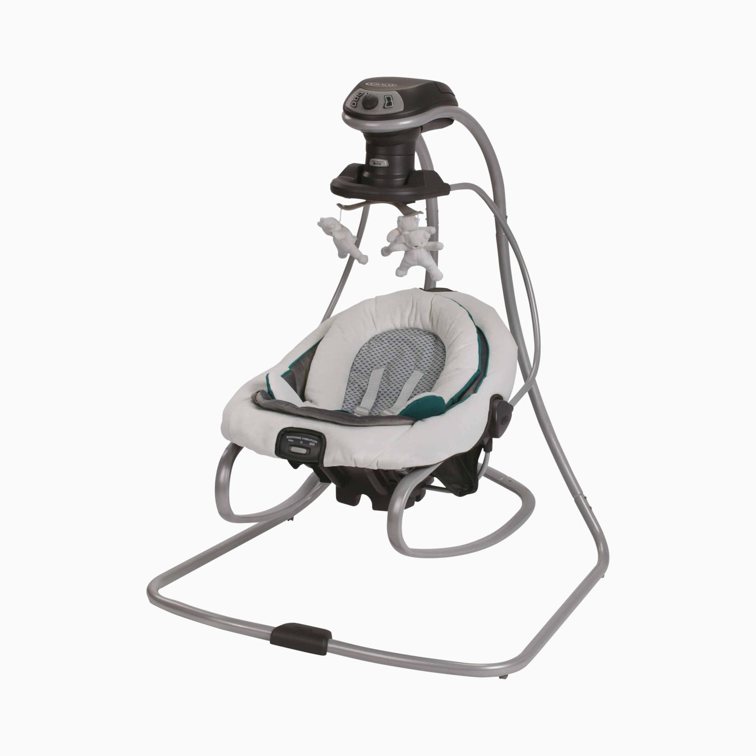 Graco Duet Soothe Swing & Rocker - Sapphire | Babylist Shop Graco Duet Soothe Swing & Rocker - Sapphire | Babylist Shop