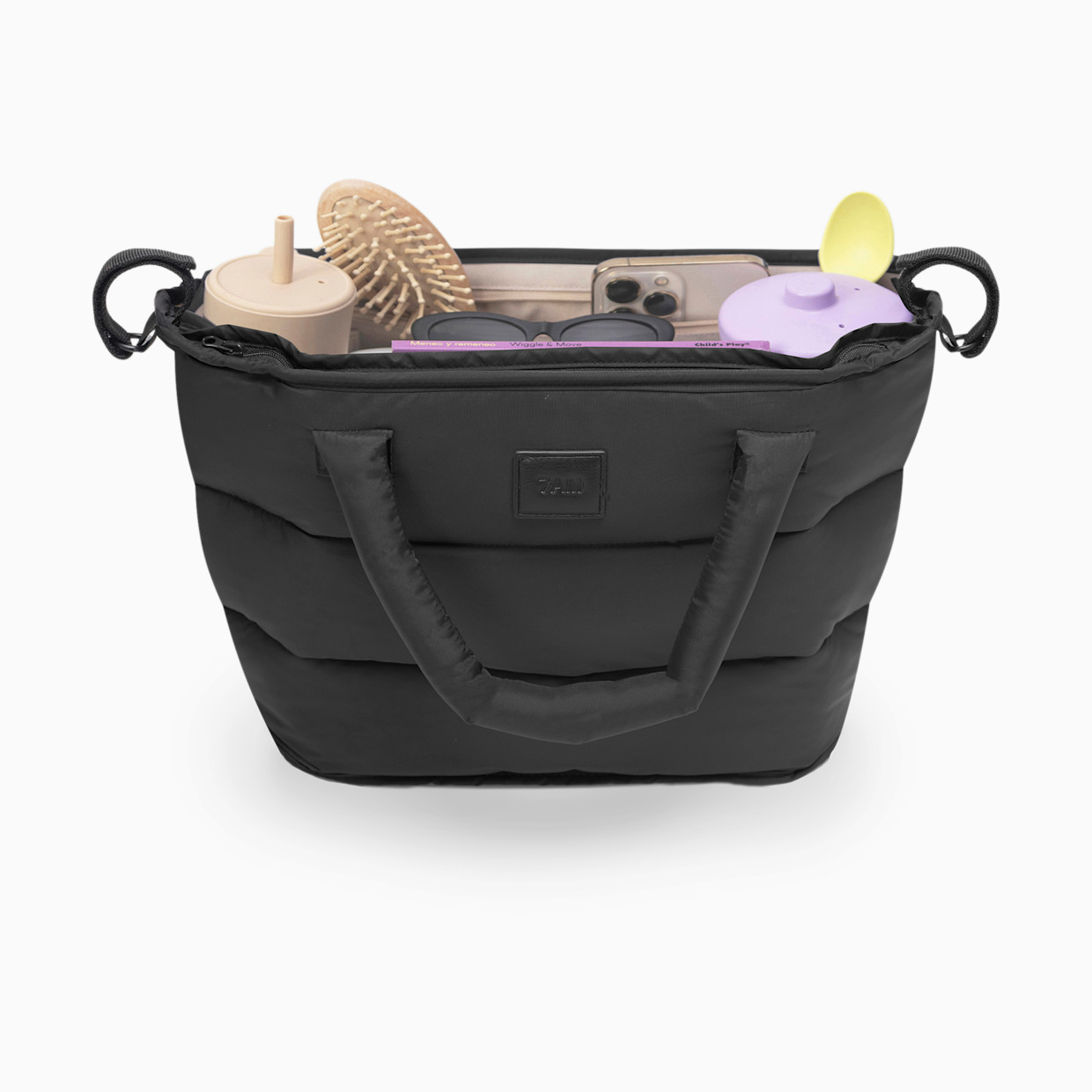 7AM Enfant Stroller Organizer - Black, Medium.