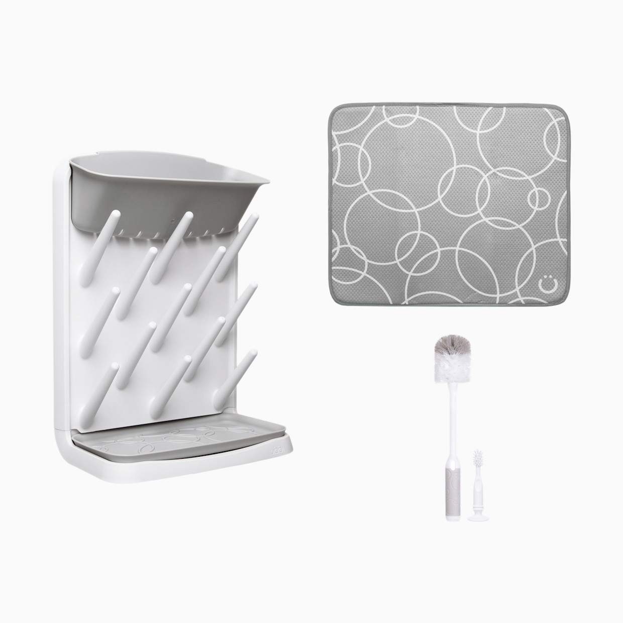 Ubbi Bottle Accessory Starter Bundle - Gray.