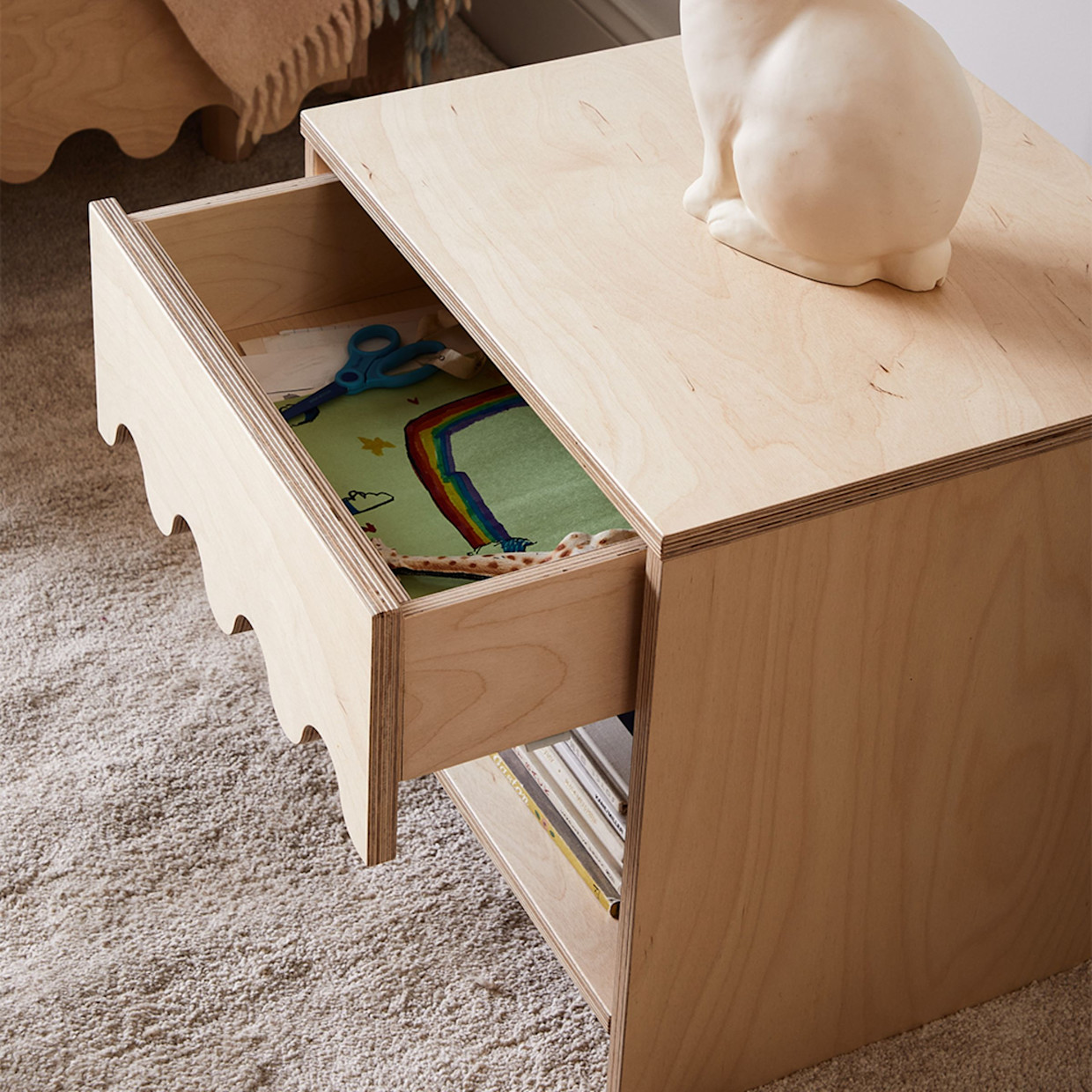 Oeuf Moss Nightstand - Birch.