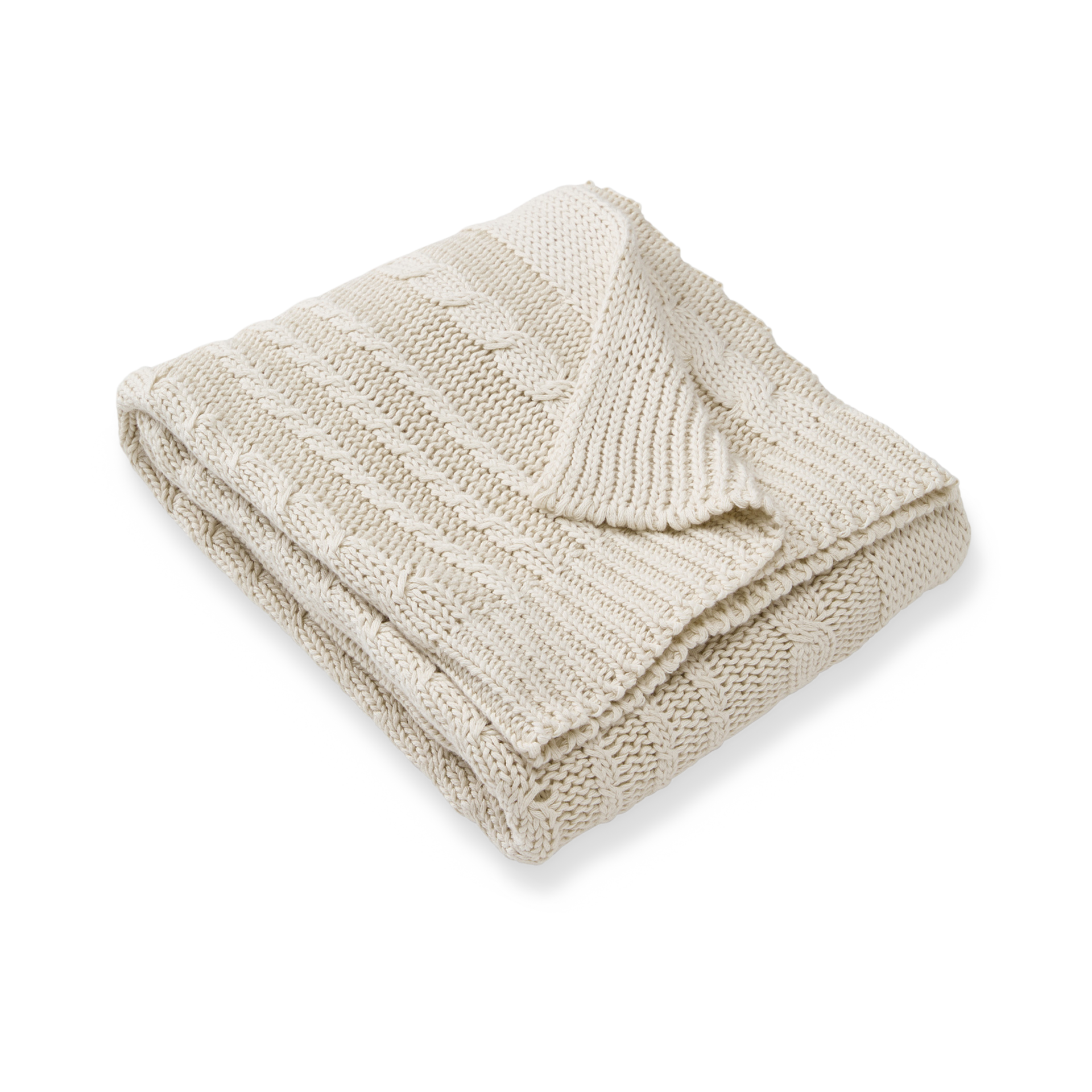 Burt's Bees Baby Infant Blanket, Cable Knit, Made with 100% Soft Breathable Organic Cotton, Nursing Blankets, Machine Wash Baby Newborn Essentials, Size 30 x 40 Inch