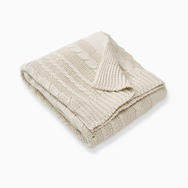Burt's Bees Baby Organic Cable Knit Stroller Blanket.