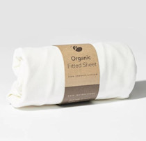Organic Cotton Fitted Sheet for Lotus Everywhere Travel Crib – Guava Family