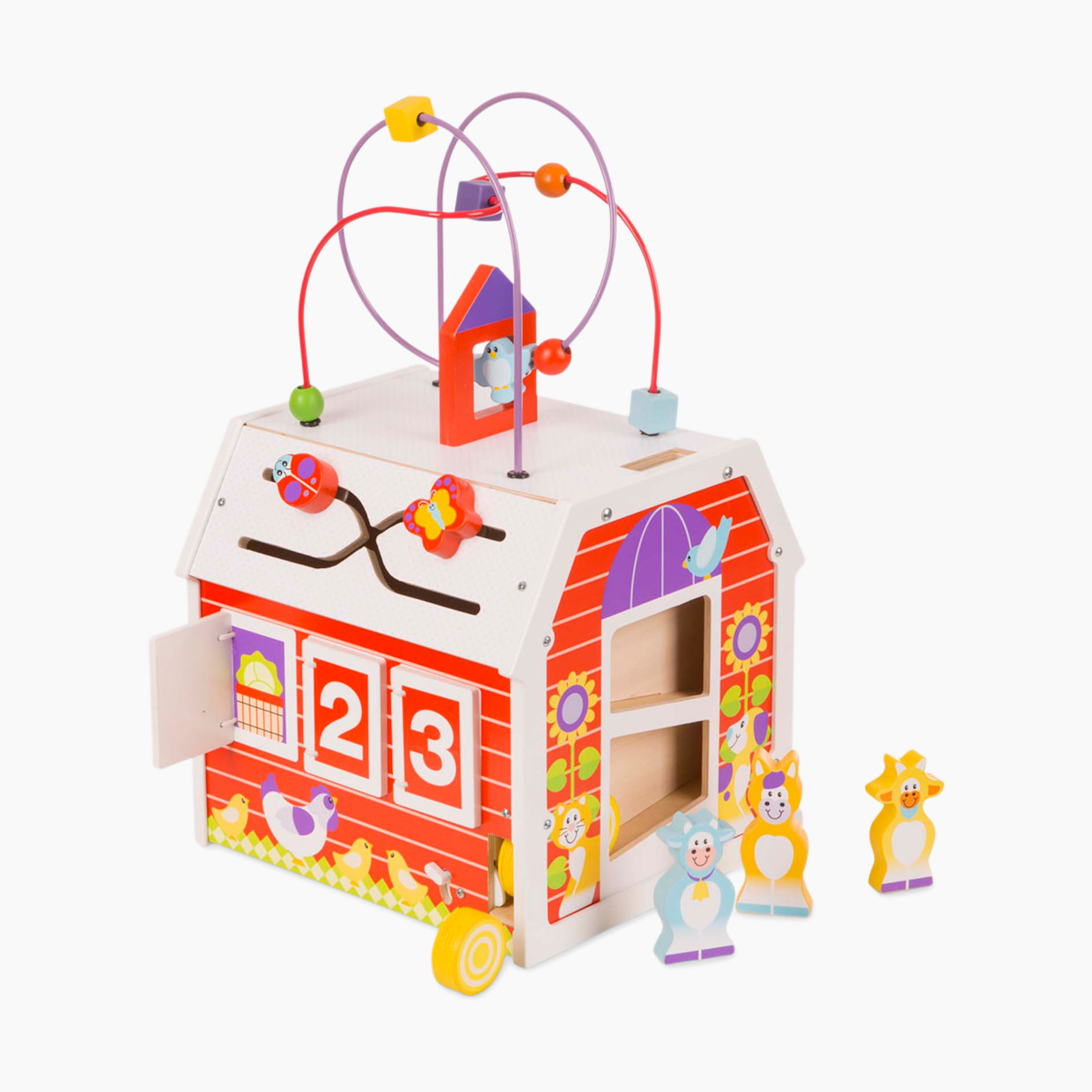 Melissa & Doug First Play Slide, Sort & Roll Activity Barn.