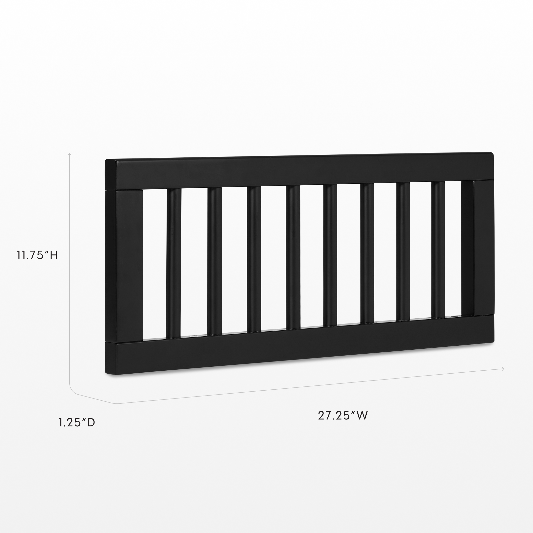 Bellini Aspen Toddler Guardrail - Black.