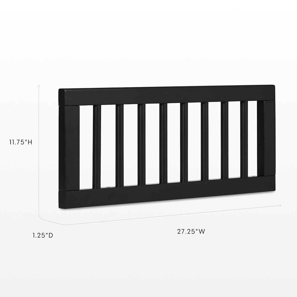 Bellini Aspen Toddler Guardrail - Black.