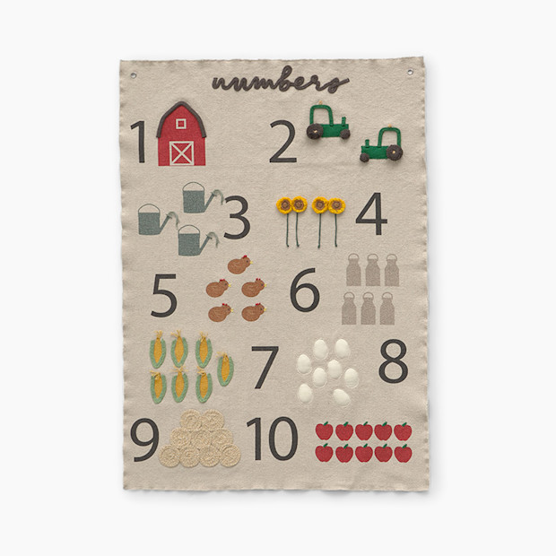 Lorena Canals Farm Numbers Wall Hanger.