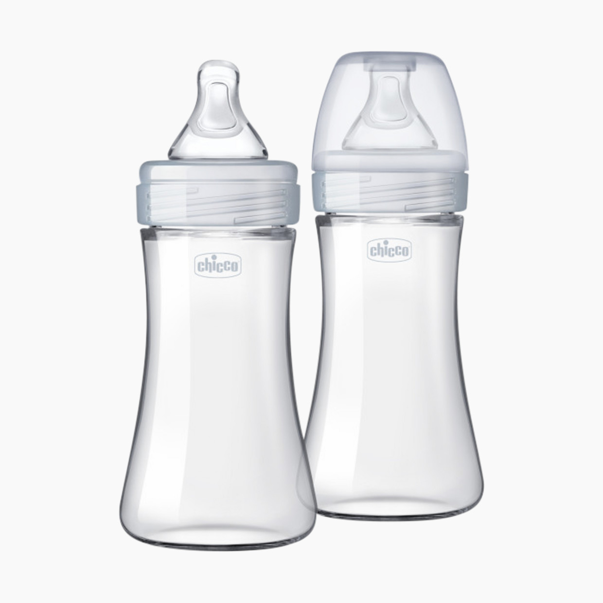 Chicco Duo Hybrid Baby Bottles with Invinci-Glass (2 Pack) - Neutral, 9 Oz.