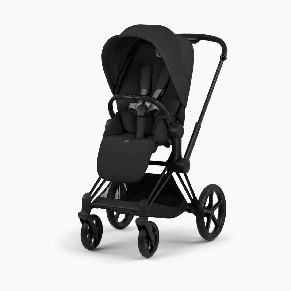Cybex PRIAM Stroller - Matte Black Frame/Sepia Black Lux Seat.
