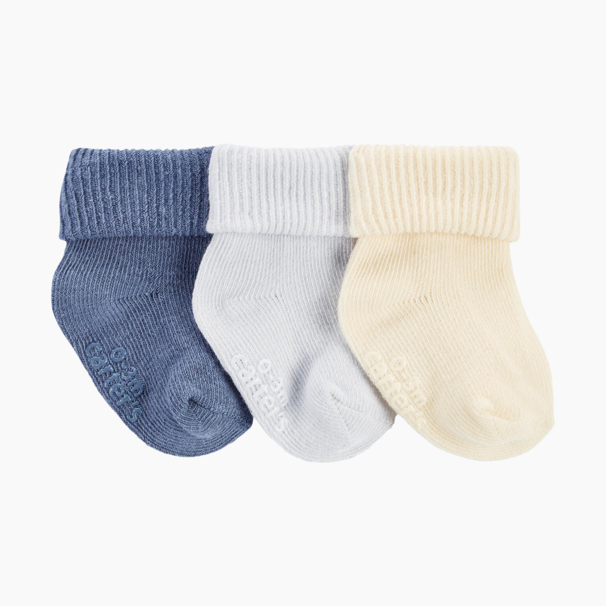 Carter's 3-Pack Ribbed Booties - Assorted, 3-12.