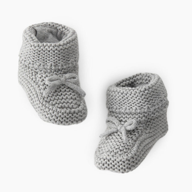 Carter's Little Planet Chunky Knit Booties - Grey, 0-3.