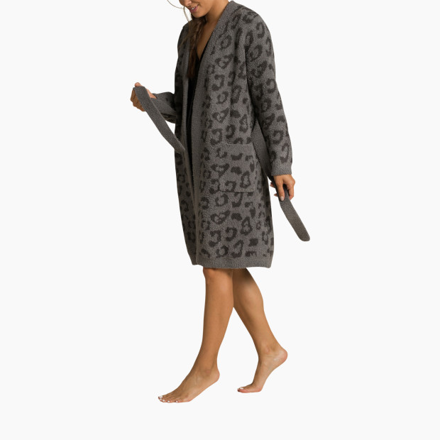 Barefoot Dreams CozyChic Barefoot In The Wild Robe - Graphite/Carbon, S.