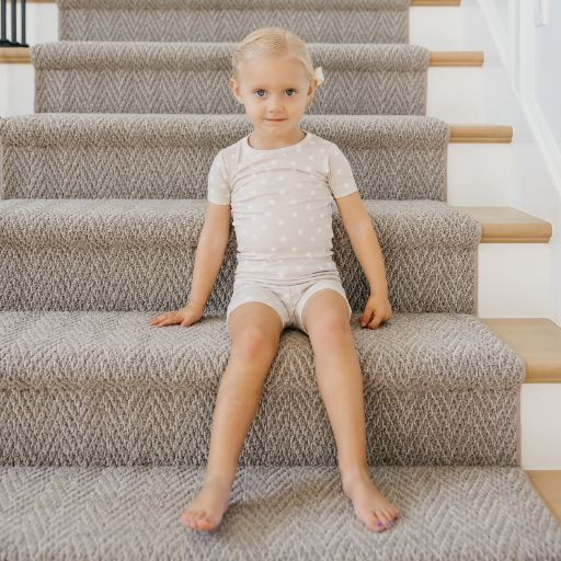 Copper Pearl Printed 2-Piece Short Sleeve Pajamas - Twinkle, 12 Months.