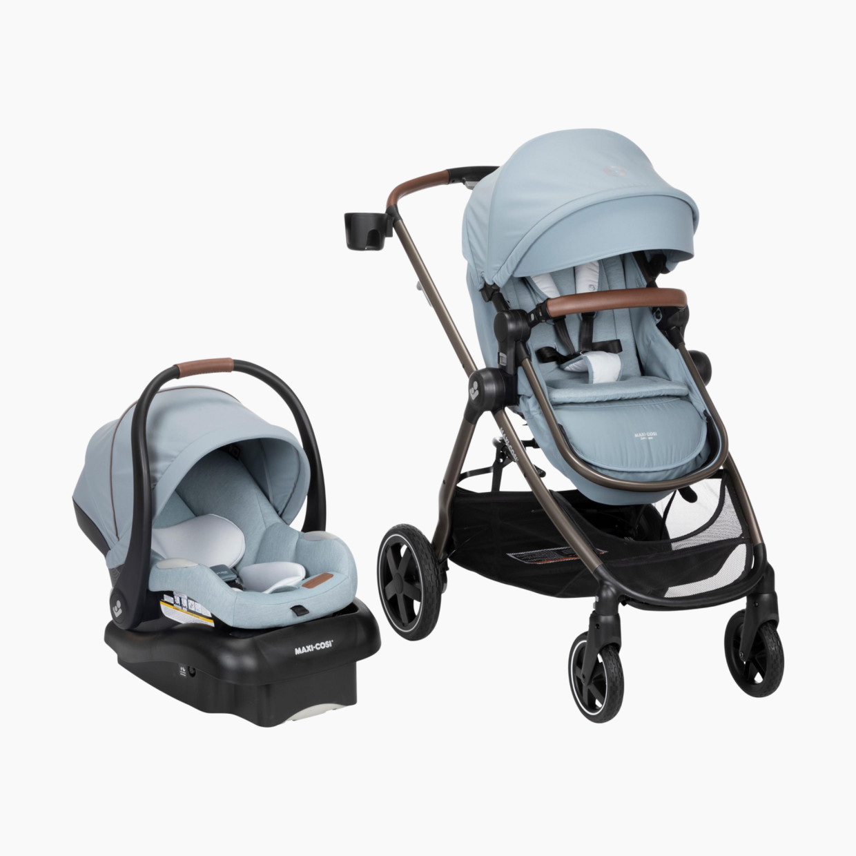 Maxi-Cosi Zelia 2 Luxe 5-in-1 Modular Travel System - New Hope Grey.