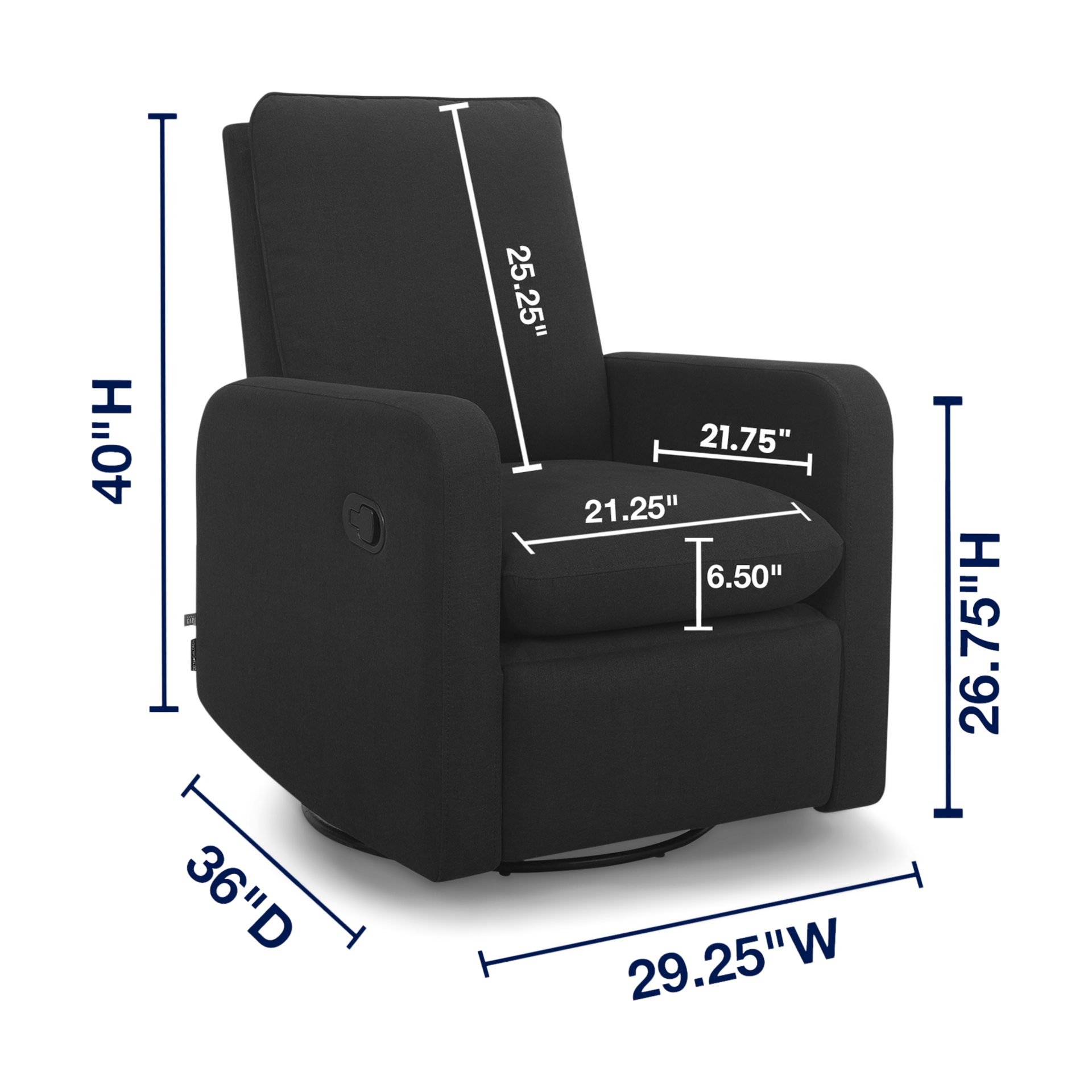 Delta Children babyGap Cloud Recliner Jet Black Babylist Shop