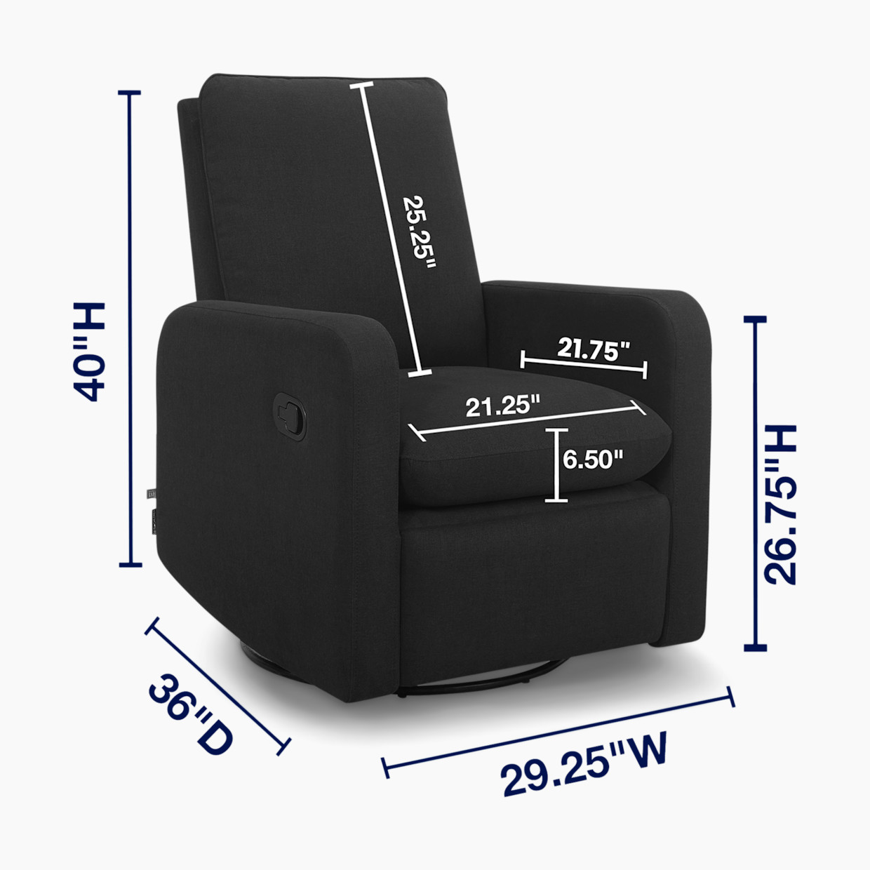 Delta Children babyGap Cloud Recliner - Jet Black.