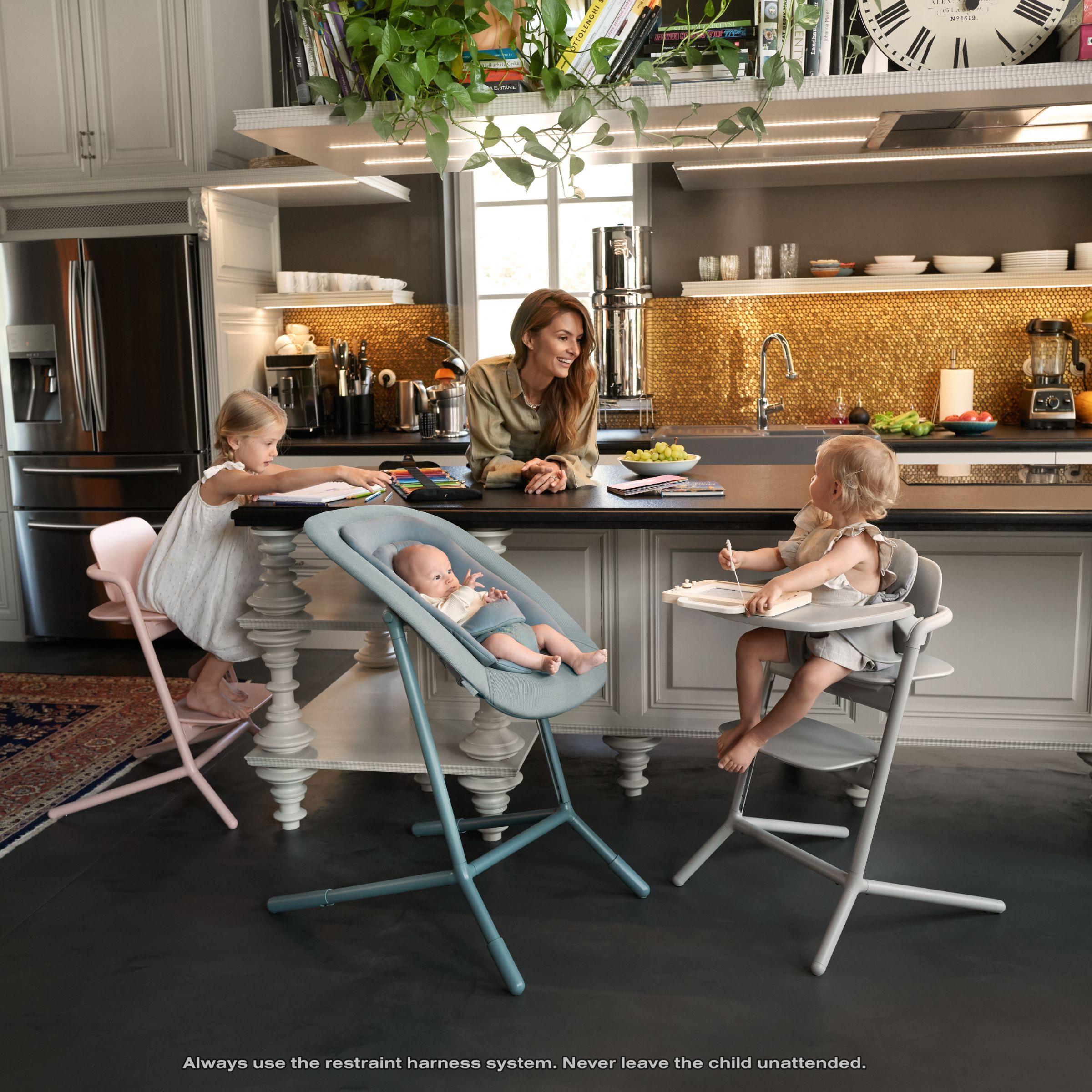 Cybex LEMO 2 High Chair 3-in-1 Set - All White.