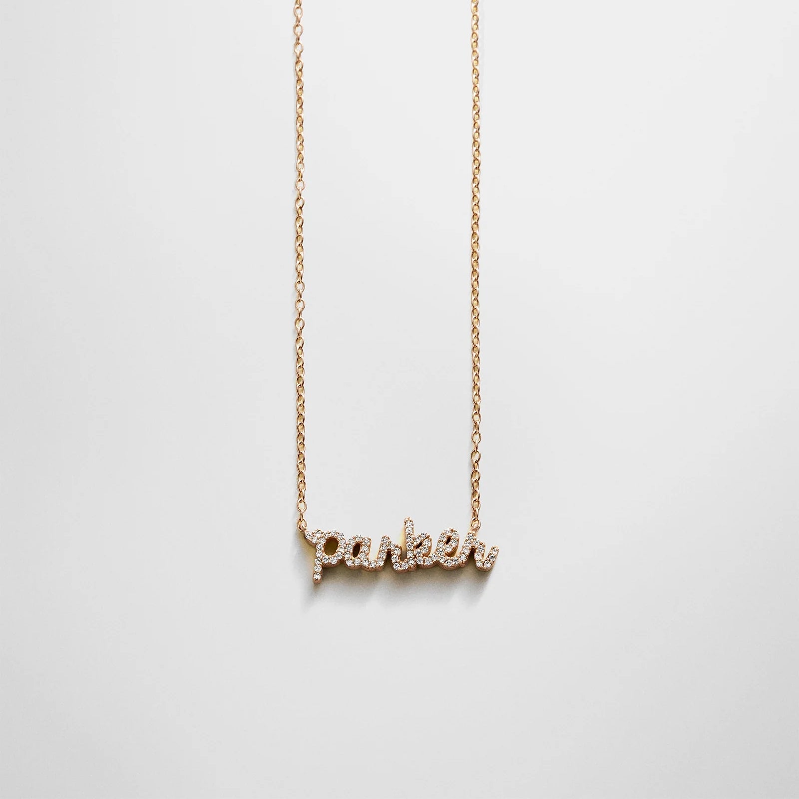 Baublebar 14K Gold Custom Nameplate Necklace - Mini Script.
