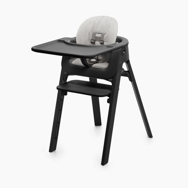 Stokke Steps Complete High Chair - Black Seat/Grey Cushion | Babylist Shop