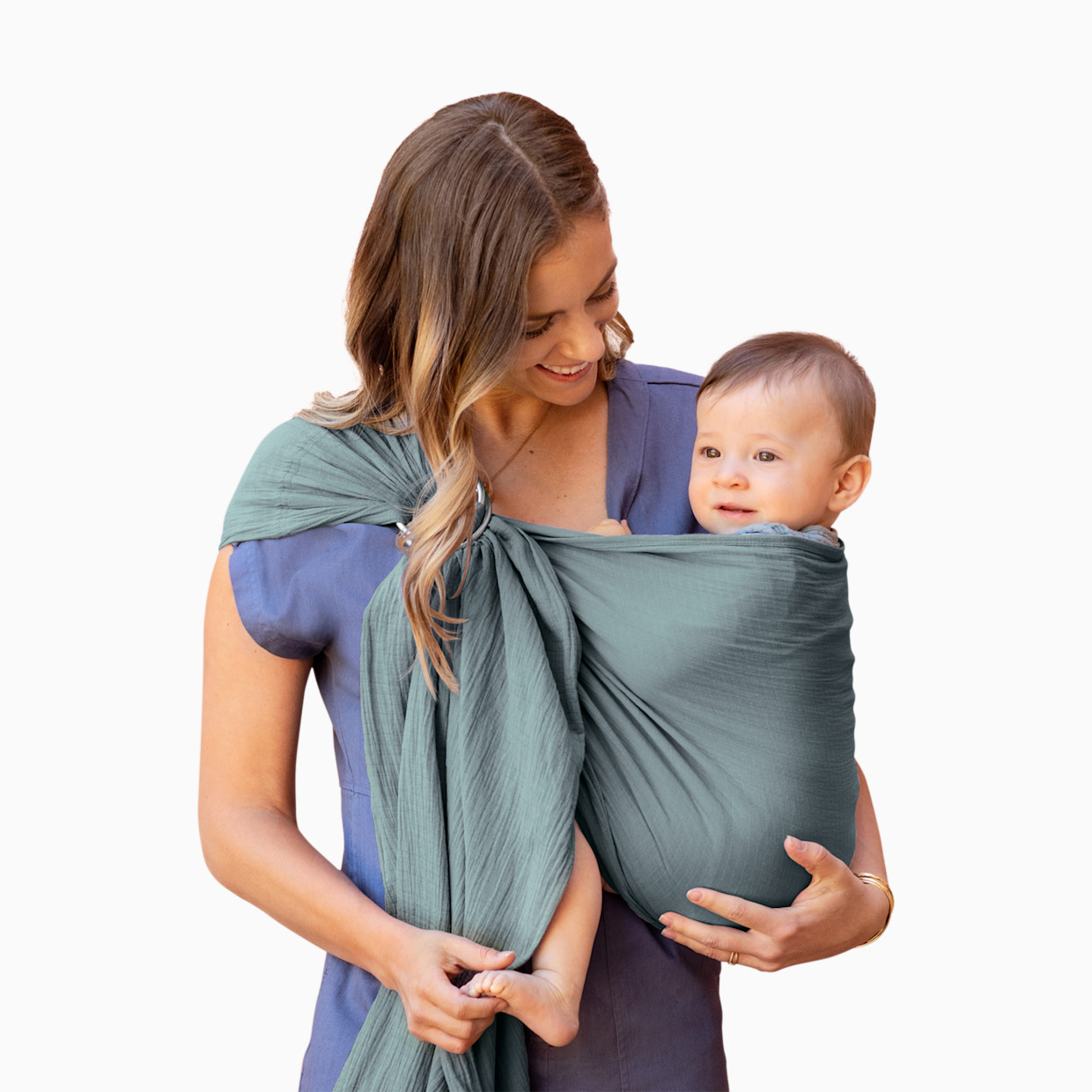 Moby Double Gauze Ring Sling - Fern.