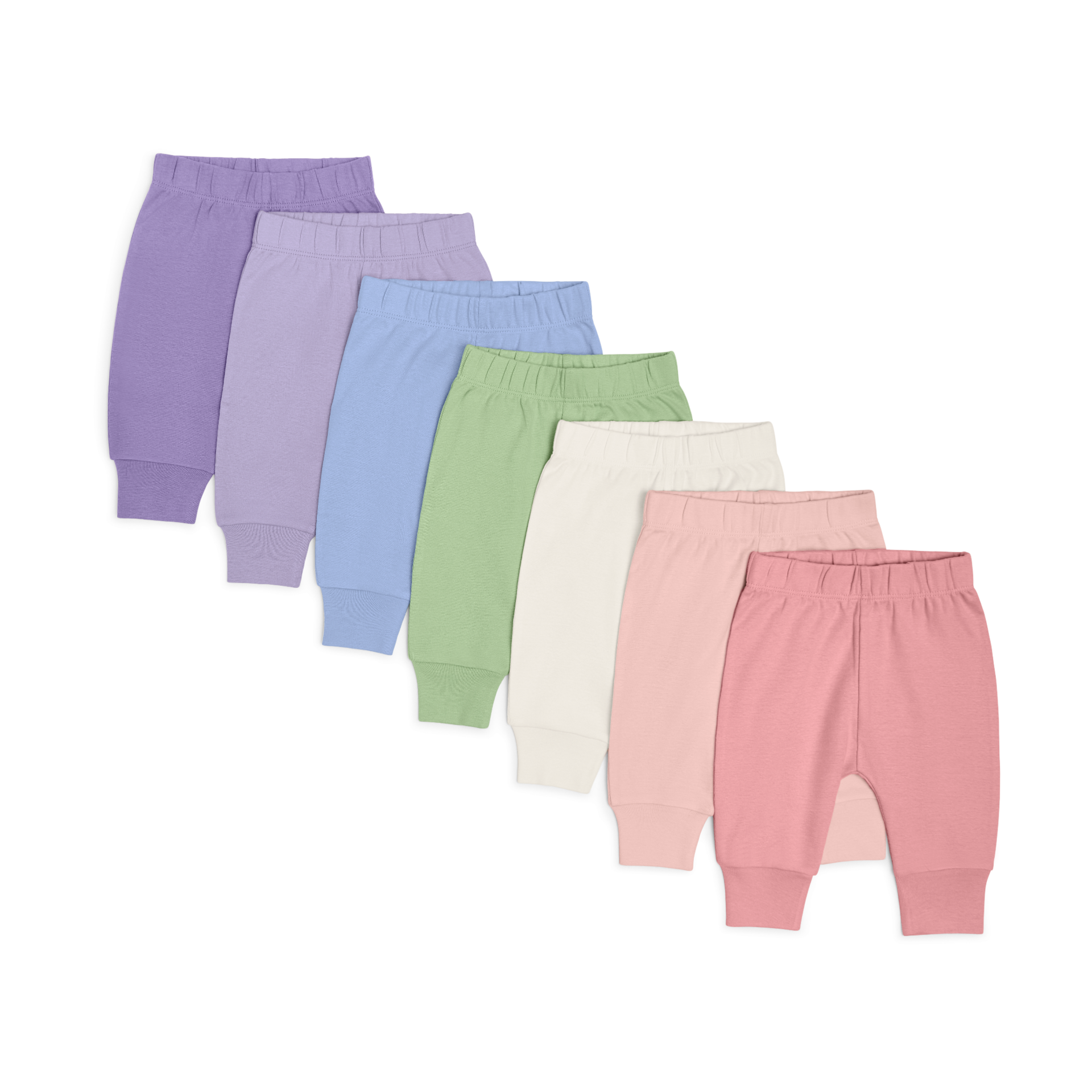 Small Story Organic Cotton Solid Everyday Pant (7 Pack).