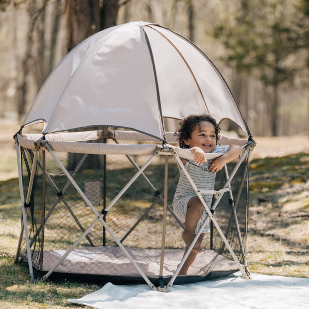 Baby Delight Go With Me Eclipse Deluxe Portable Playard - Sandstone.