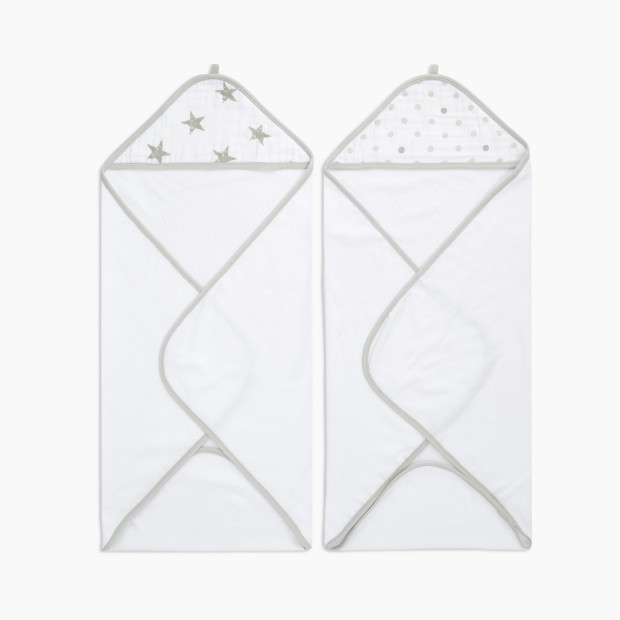 Aden + Anais Hooded Towel 2 Pack - Dusty.