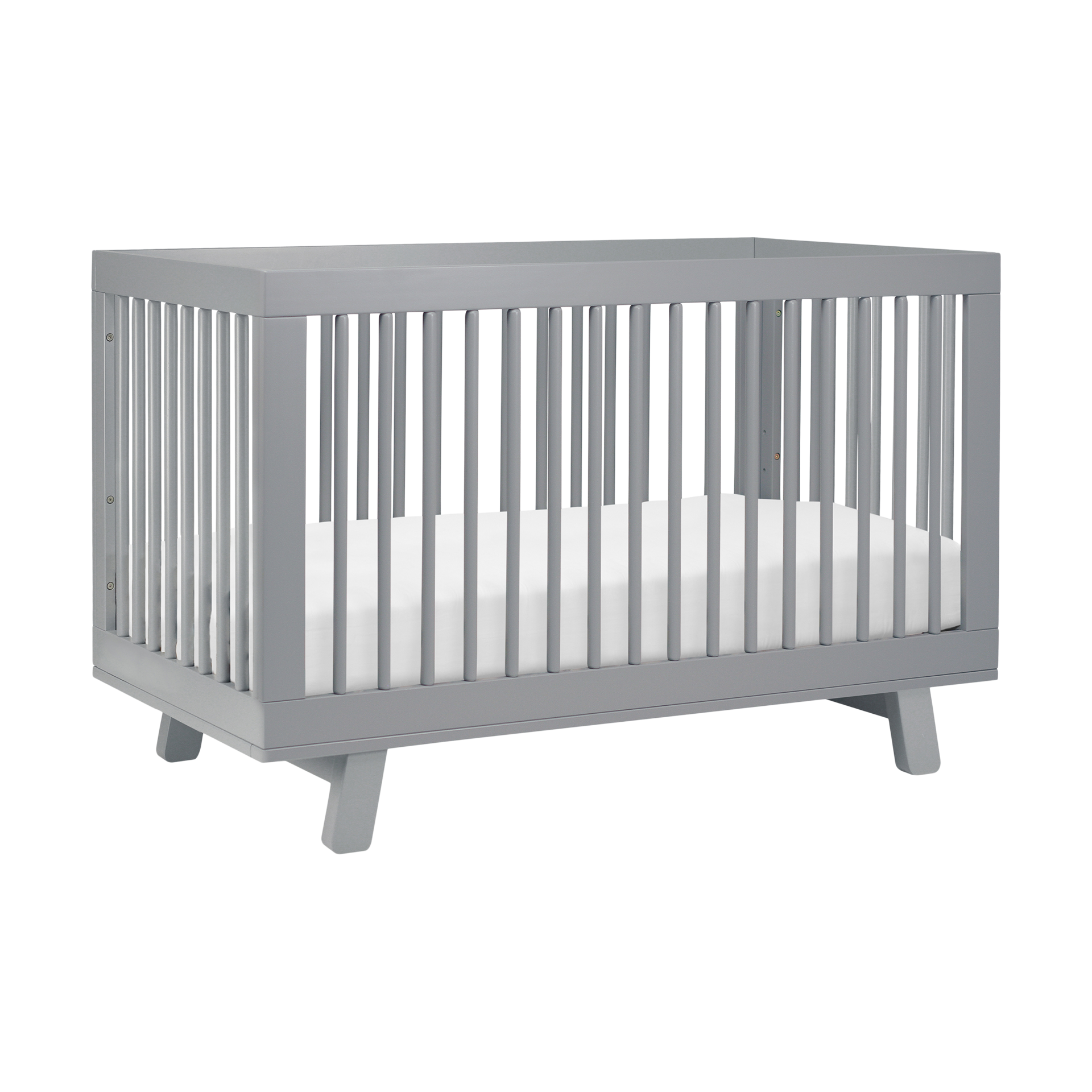 babyletto Hudson 3-in-1 Convertible Crib with Toddler Bed Conversion Kit - Grey.