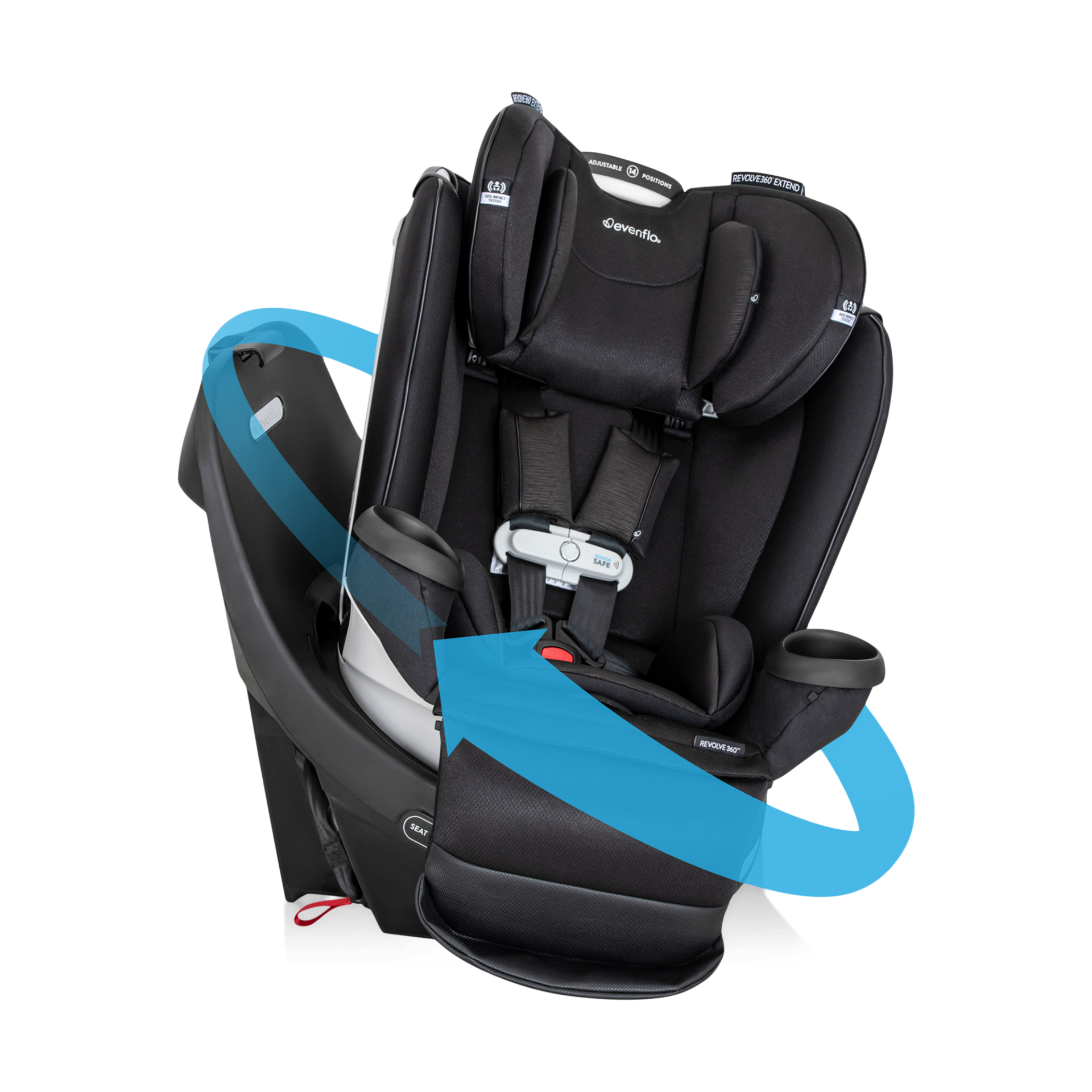 Evenflo Gold Revolve 360 Extend Rotational AllinOne with SensorSafe