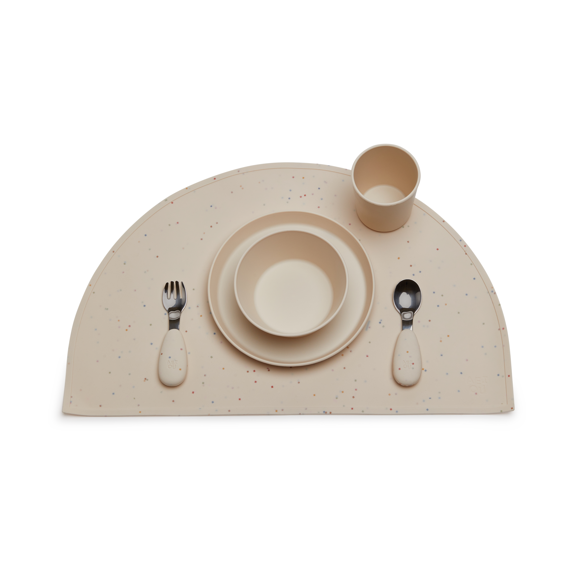 AEIOU Toddler Tableware Gift Set Oat Babylist Shop