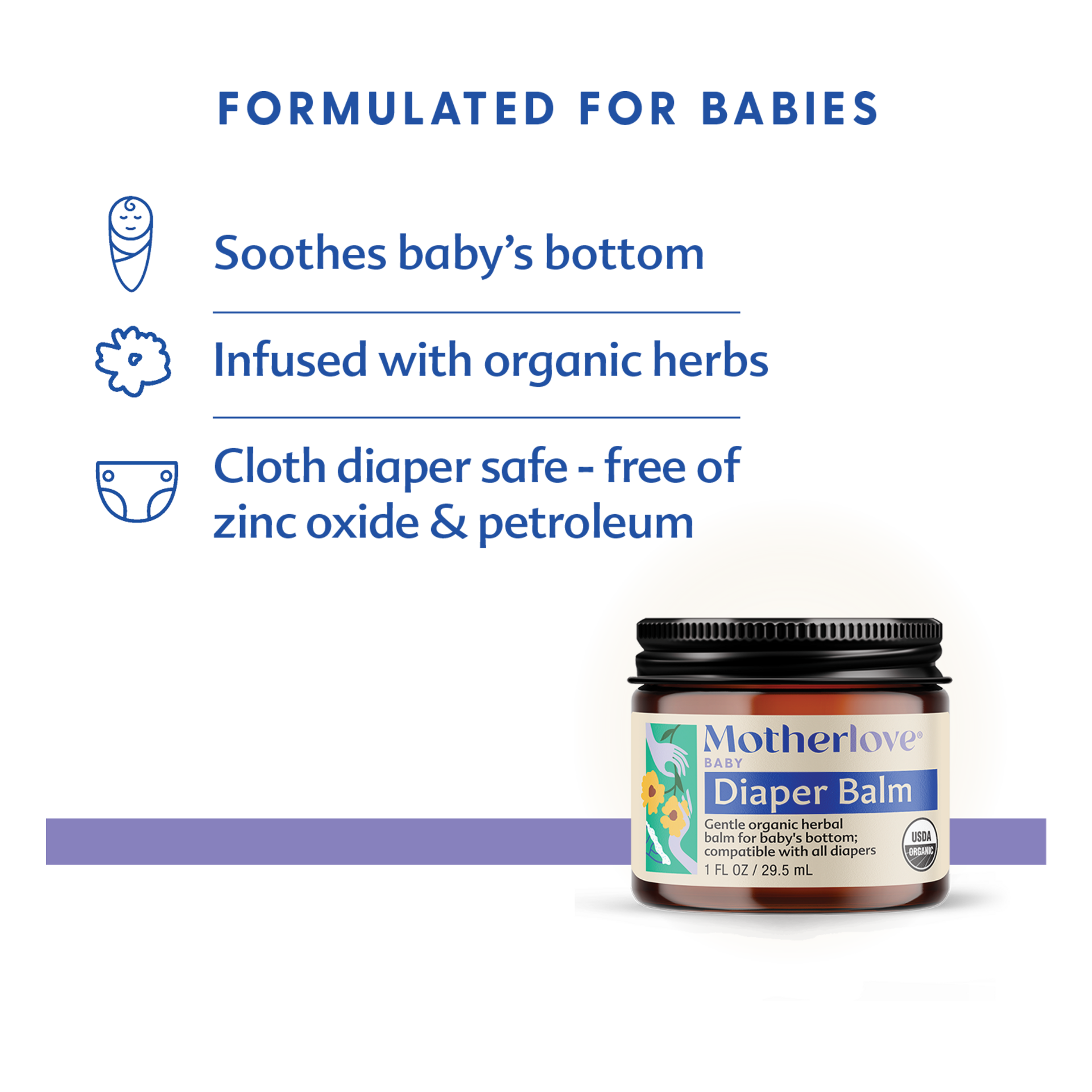 Motherlove Diaper Balm - 1 Oz.