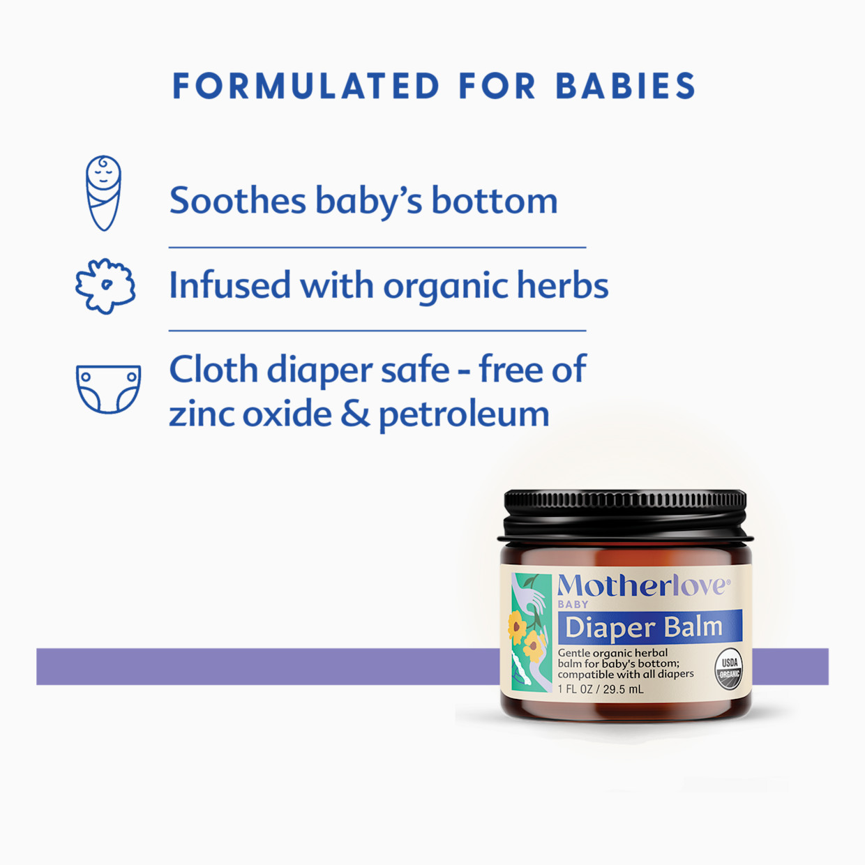 Motherlove Diaper Balm - 1 Oz.