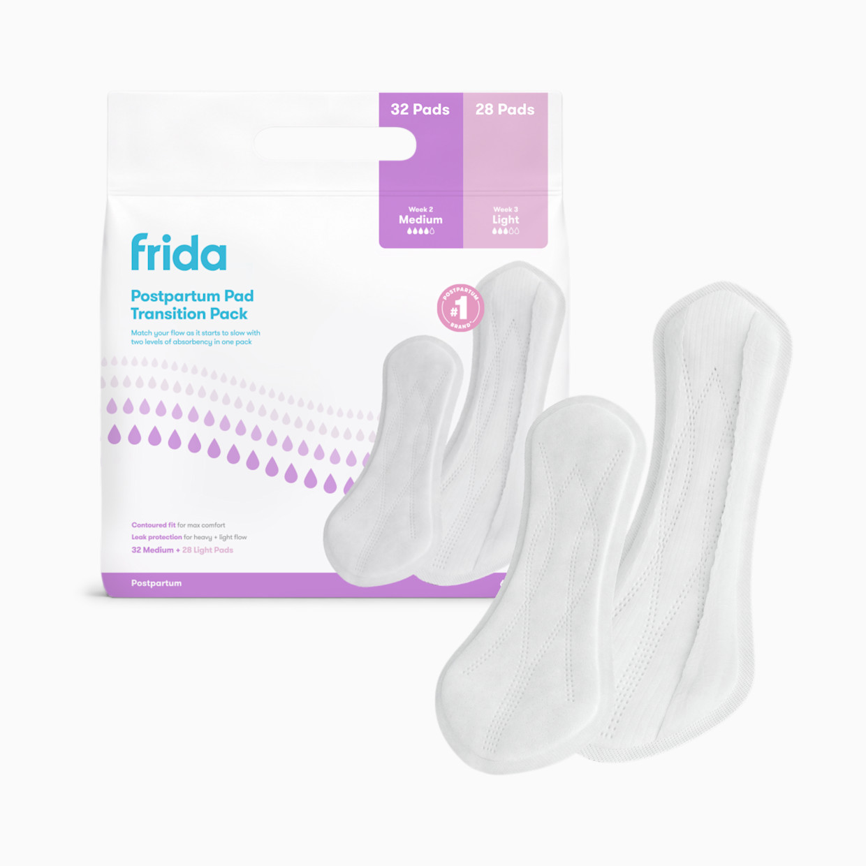 Frida Mom Postpartum Pad Transition Pack.