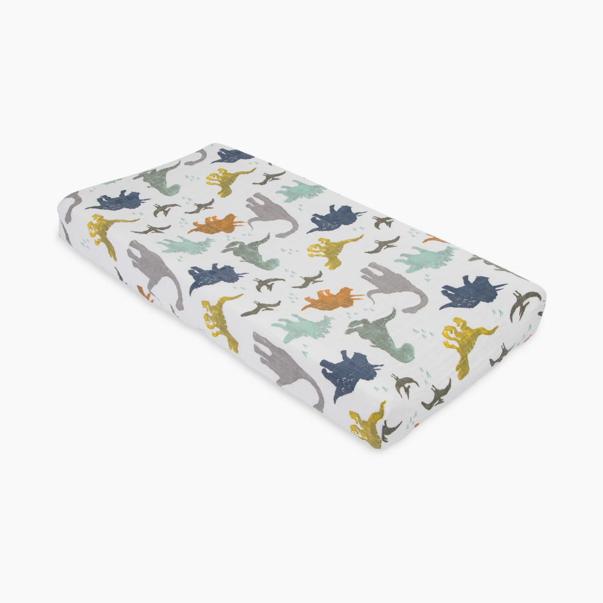 Little Unicorn Cotton Muslin Changing Pad Cover - Dino Friends.