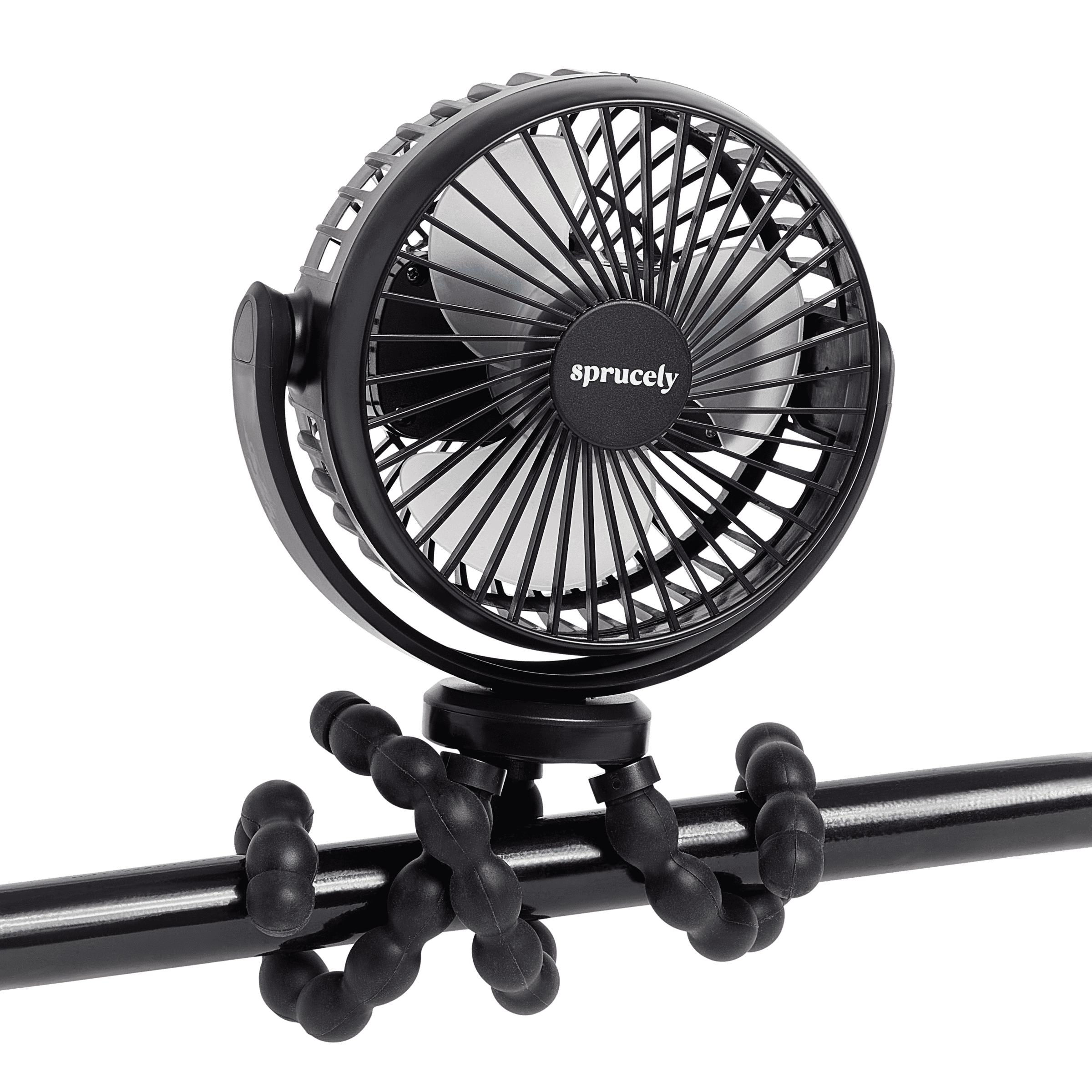 Sprucely Portable Stroller Fan - Black (Discontinued).