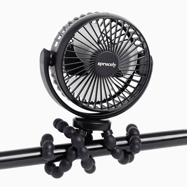 Sprucely Portable Stroller Fan - Black (Discontinued).