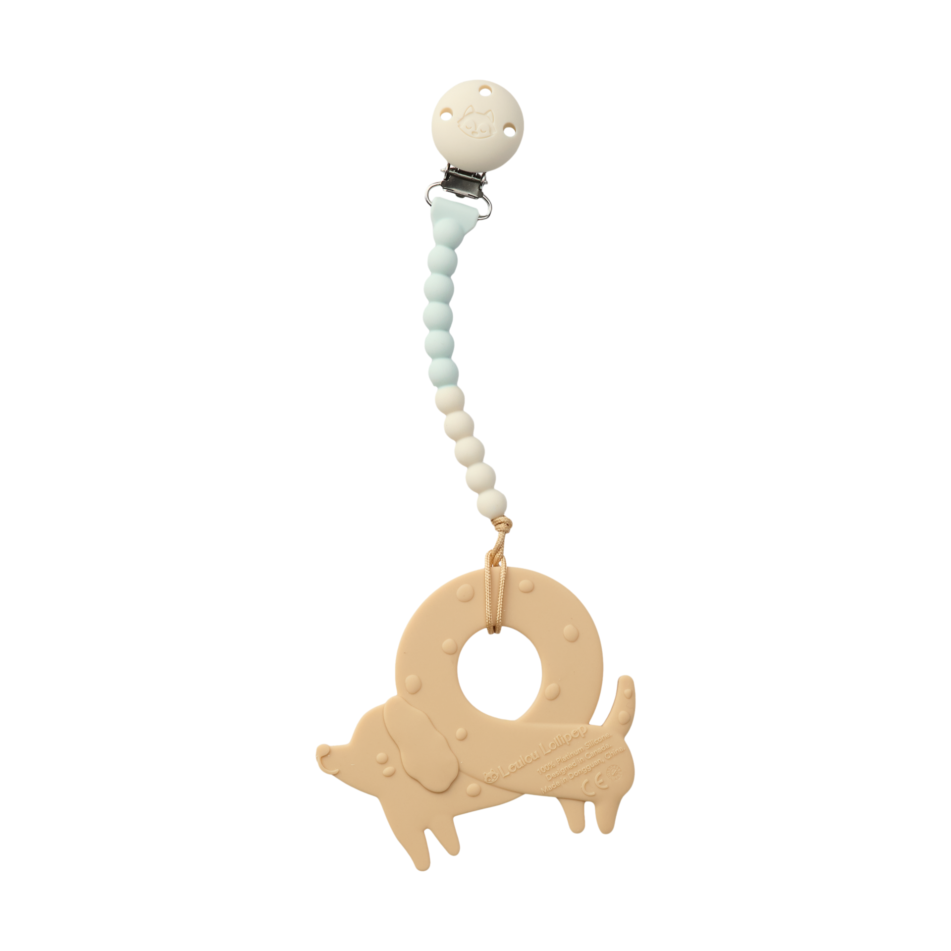 Loulou Lollipop OneC Pacifier Clip Teether Set.