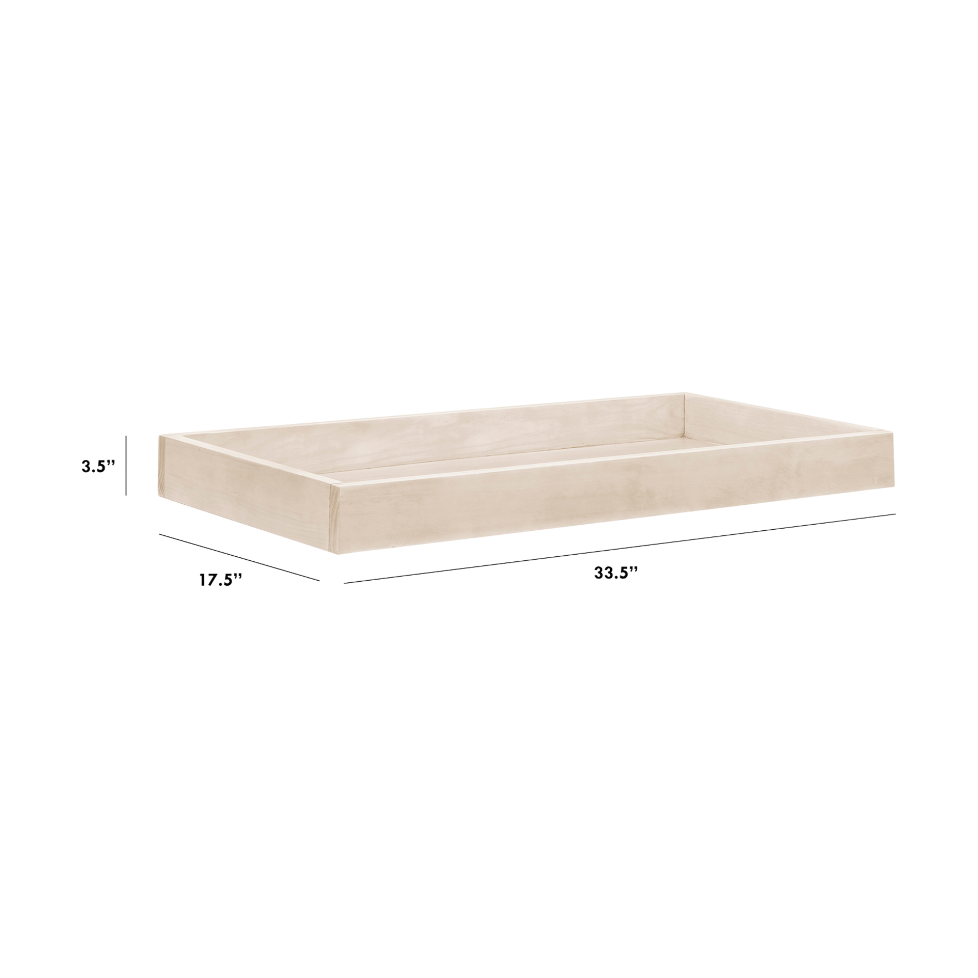 daVinci Universal Removable Changing Tray - Washed Natural.
