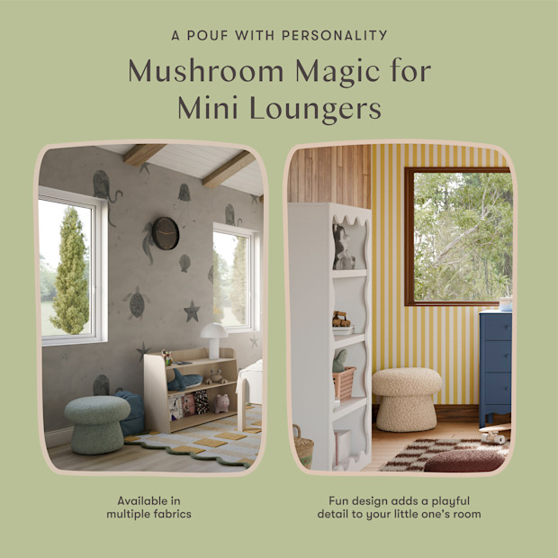 babyletto Mushroom Pouf.