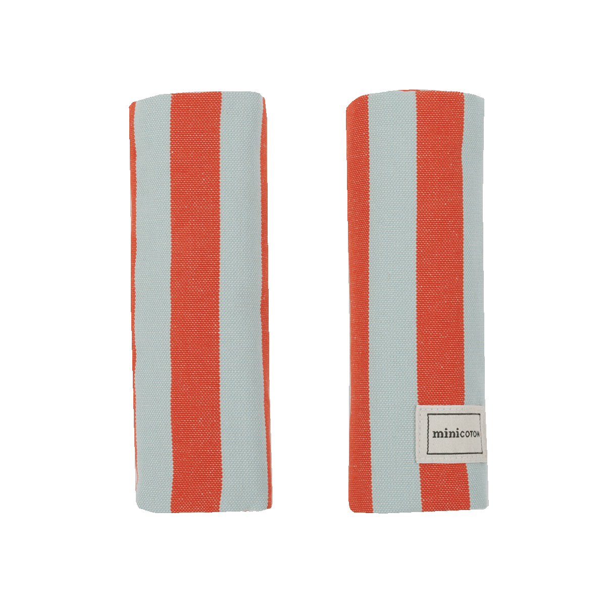 minicoton Strap Protector Coral + Aqua.