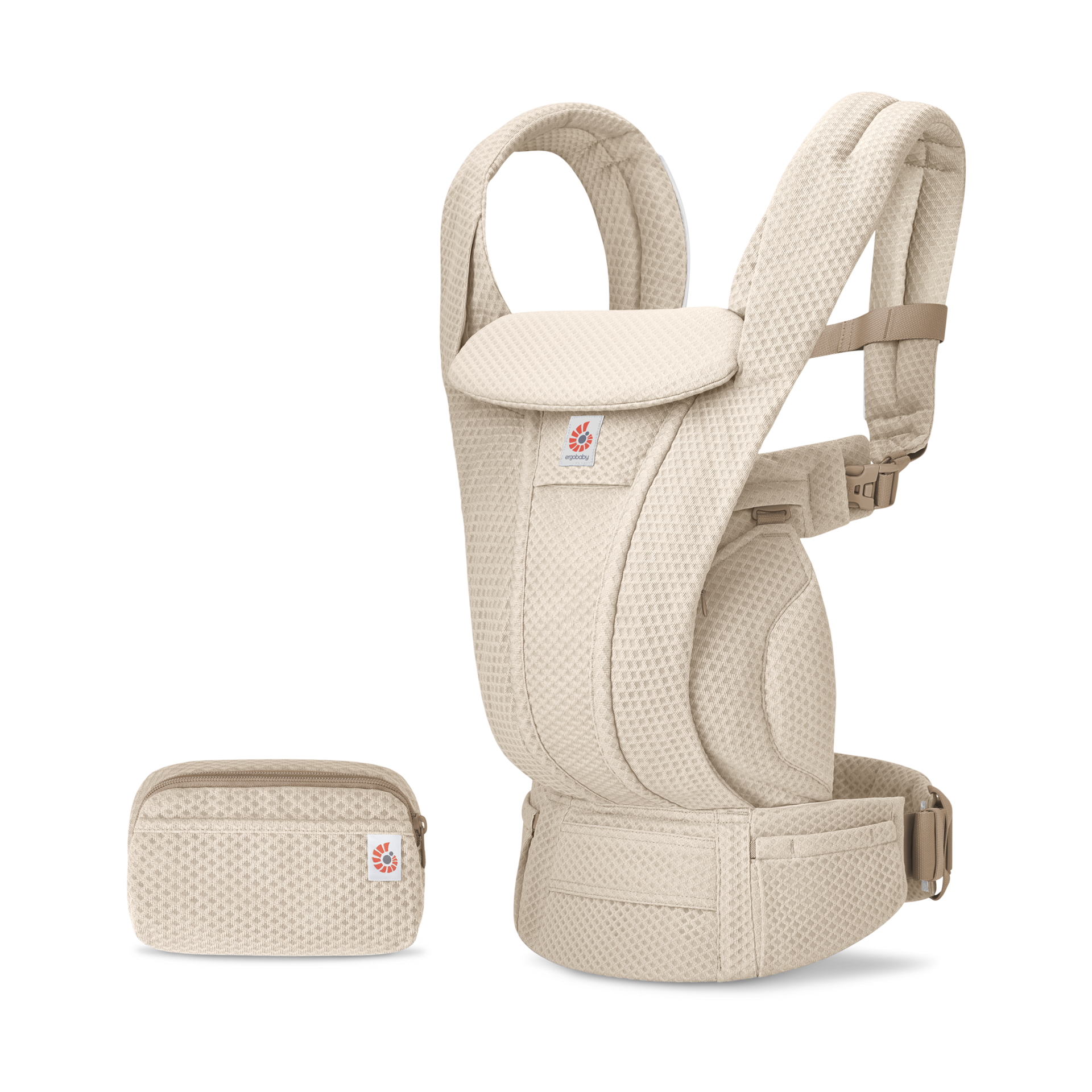 Ergobaby Omni Deluxe Carrier - Natural Beige Mesh.