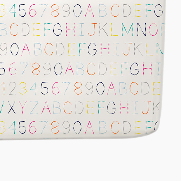 Pehr Cotton Crib Sheet - Multi Alphabet.