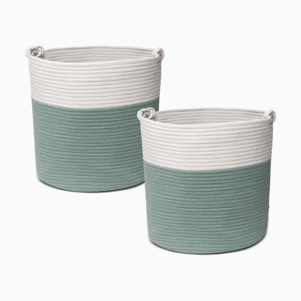 Sprucely Large Rope Basket.