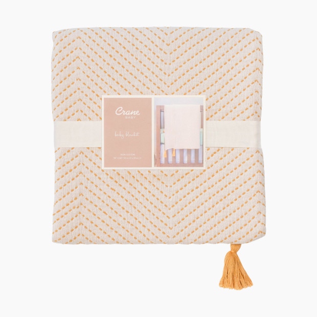 Crane Baby Chevron Blanket - Marigold.