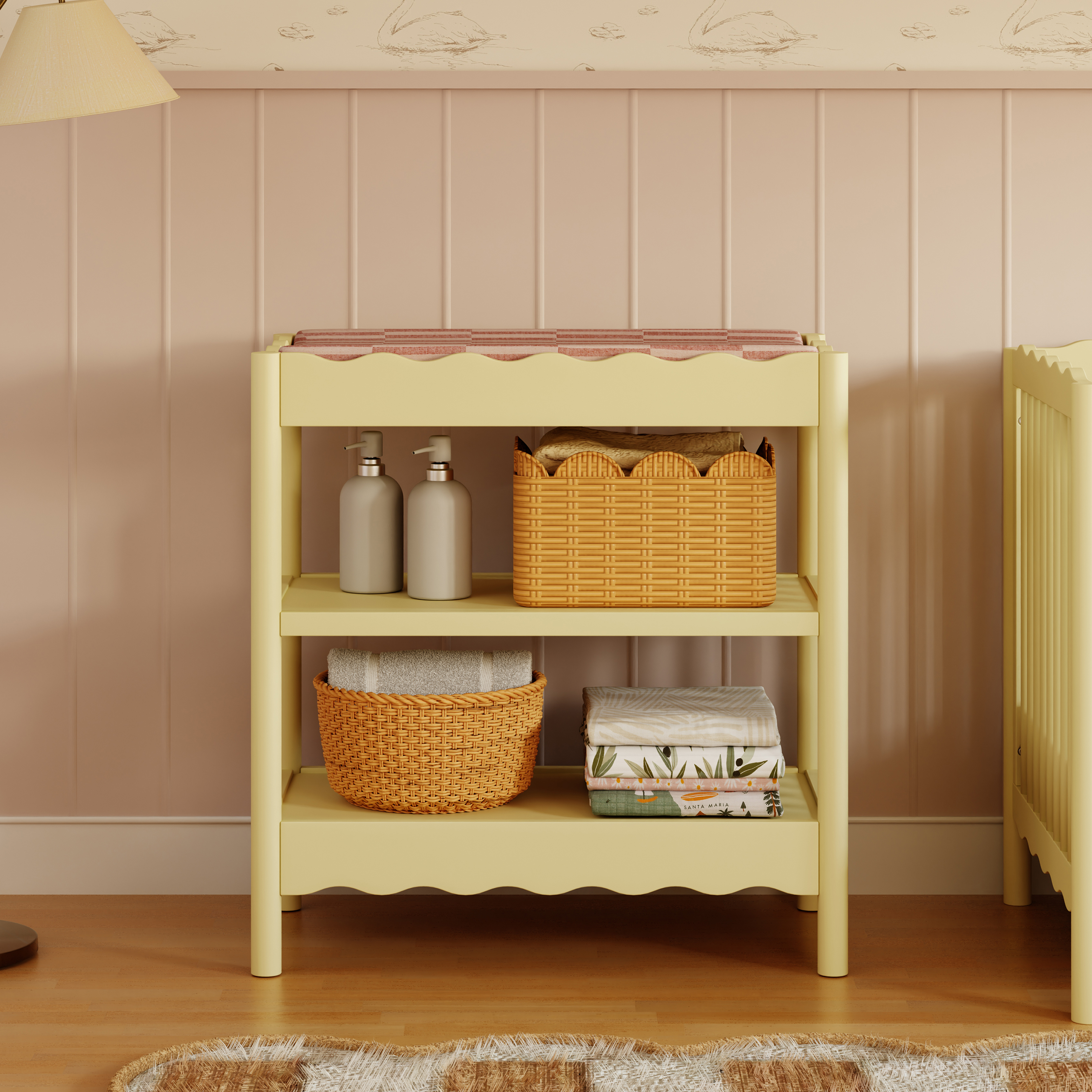 babyletto Swell Changing Table - Pale Yellow.
