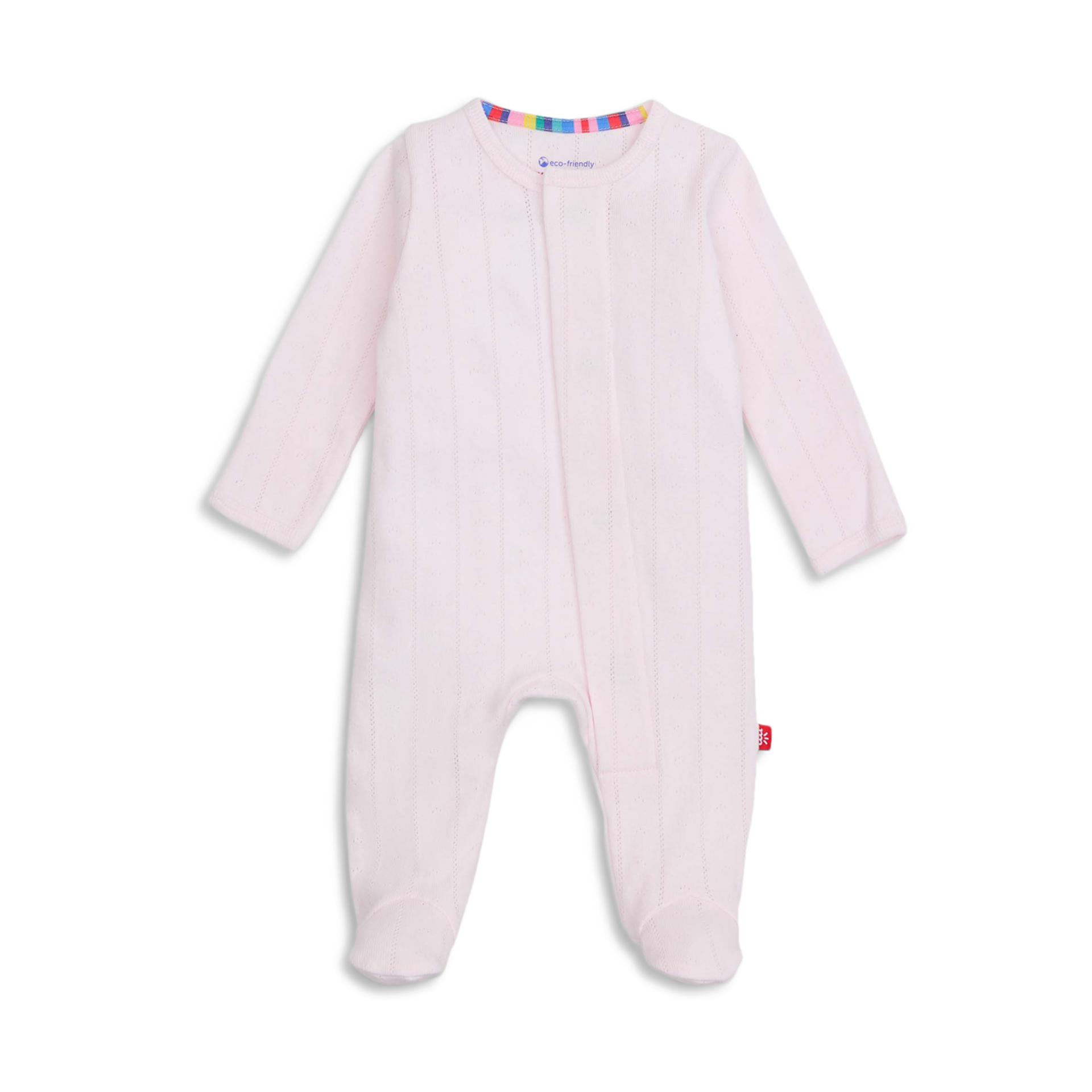 Magnetic Me Pointelle Organic Cotton Footie.