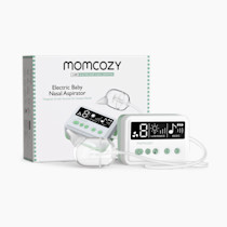 Momcozy Nasal Aspirator for Baby, 【Hospital-Grade】 70 KPa Strong Suction & 9 Suction Levels Nose Sucker, Electric Nose Cleaner for Toddler & Newborn, Soothe Light & Lullabies, BPA Free Silicone Tips
