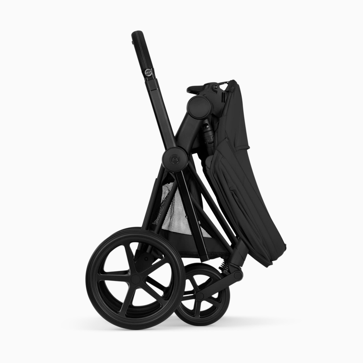 Cybex PRIAM Stroller - Matte Black Frame/Sepia Black Lux Seat.